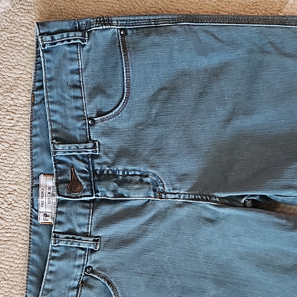 Free People Green Skinny Jeans - Picture 4 of 7